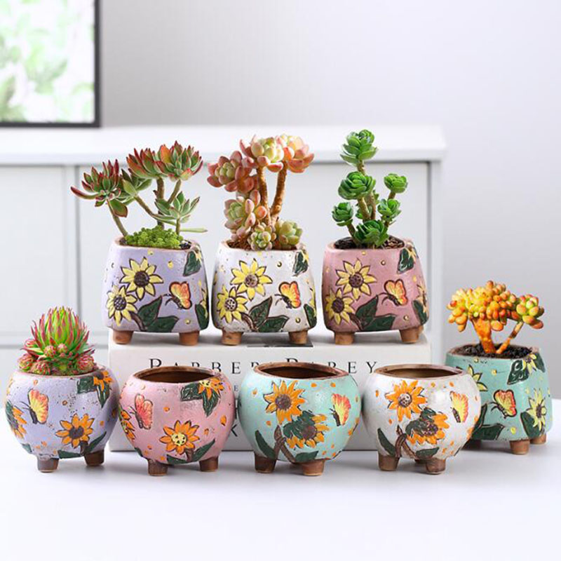 Desk Setup Plant - Vaso per piante grasse in stile