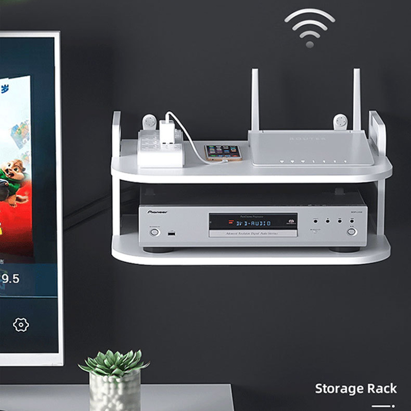 Desk Setup Room - Mensola Organizzatrice per Cavi Router da