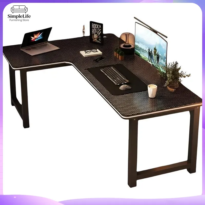 Desk Setup Office - Scrivania da Gaming ad Angolo con