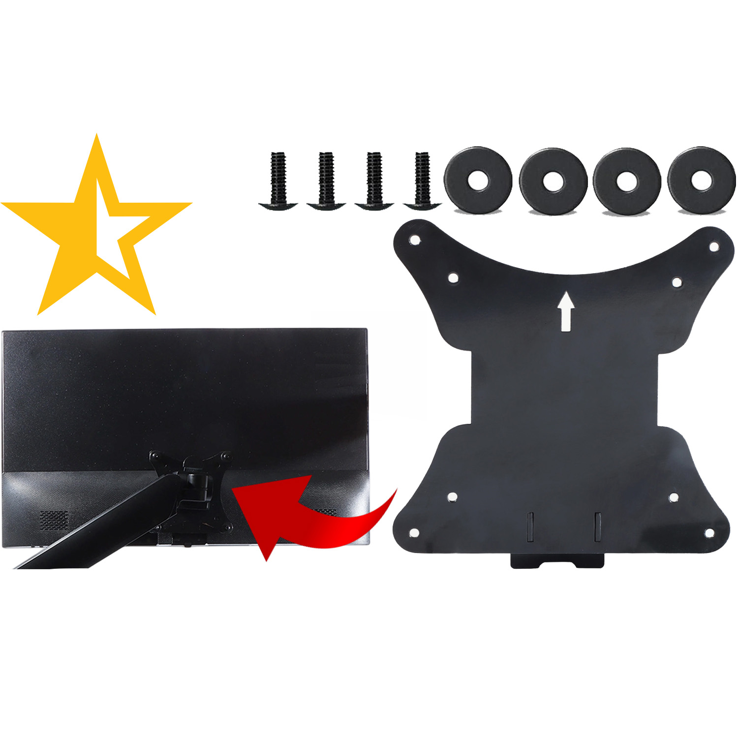 Desk Setup Monitor Arm - Adattatore di montaggio VESA per monitor