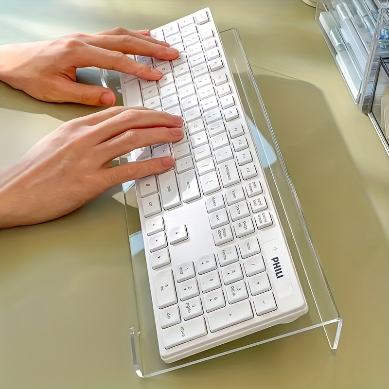 Desk Setup Design - Supporto per tastiera in acrilico, organizer