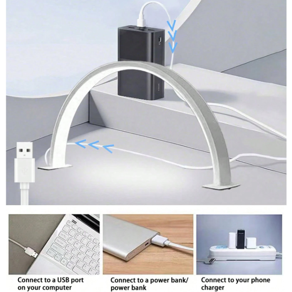 Desk Setup Room - Lampada per unghie 40/66CM con luce