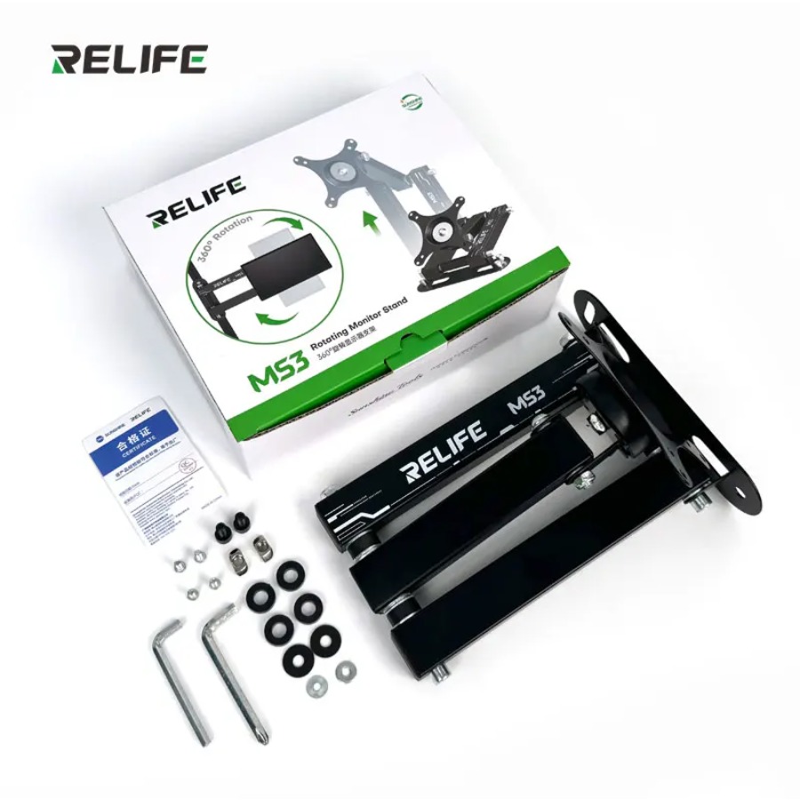 Desk Setup Monitor Arm - Supporto per monitor RELIFE MS3 per