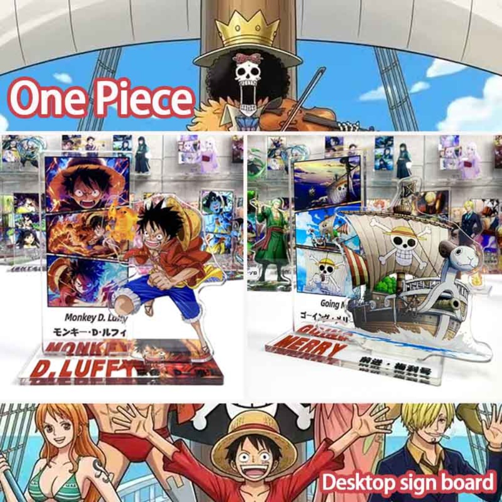 Desk Setup Design - Statuetta in Acrilico di Luffy e