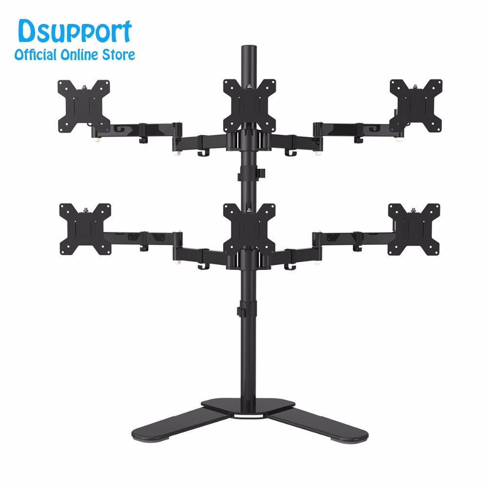 Desk Setup Monitor Arm - Supporto da Scrivania per 6 Monitor