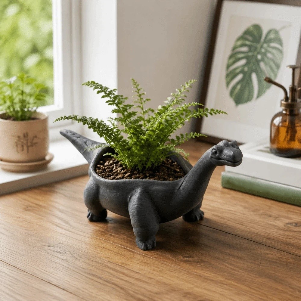 Vaso per Fiori a Forma di Dino - Desk Setup Plant recensione e prezzo