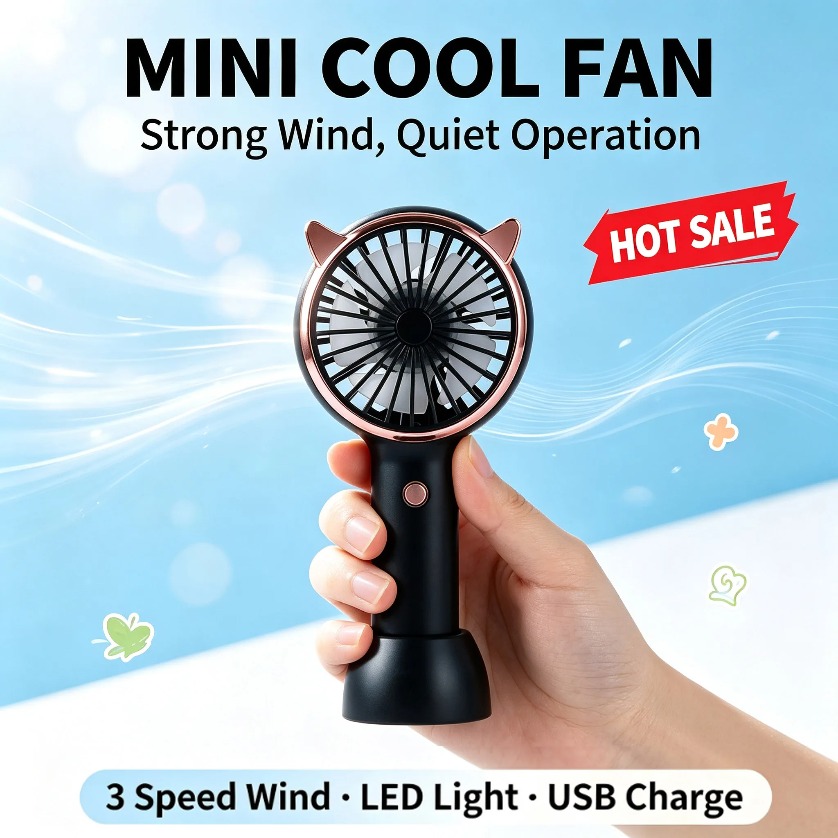 Ventilatore Portatile a Forma  - Led Desk Light Usb recensione e prezzo