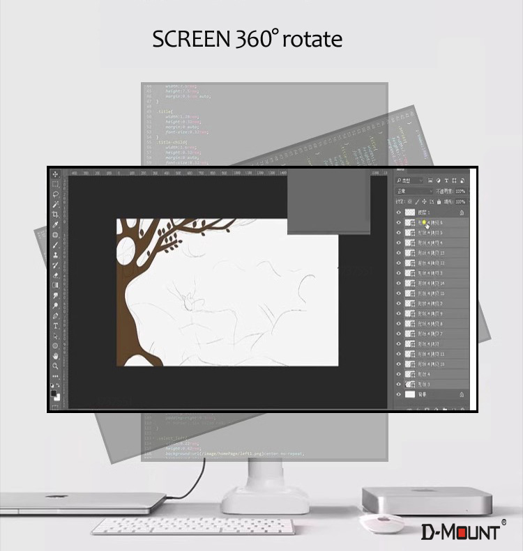 Supporto da Scrivania D-MOUNT  - Desk Setup Monitor Arm recensione e prezzo
